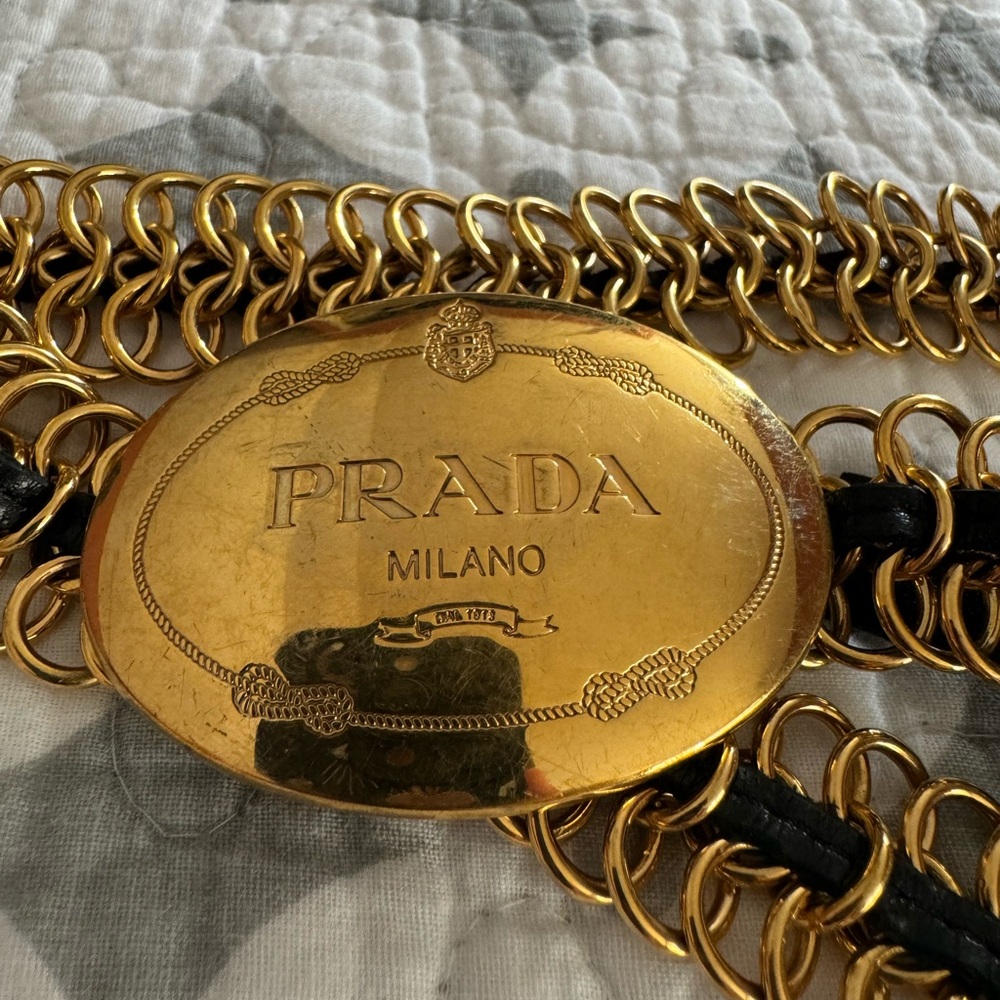 PRADA GOLD BELT WAISTBELT